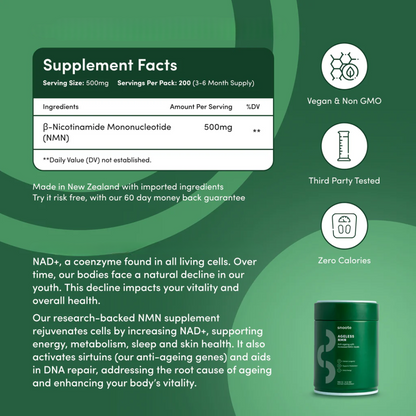NMN Powder Pharmaceutical Grade NAD+ Booster